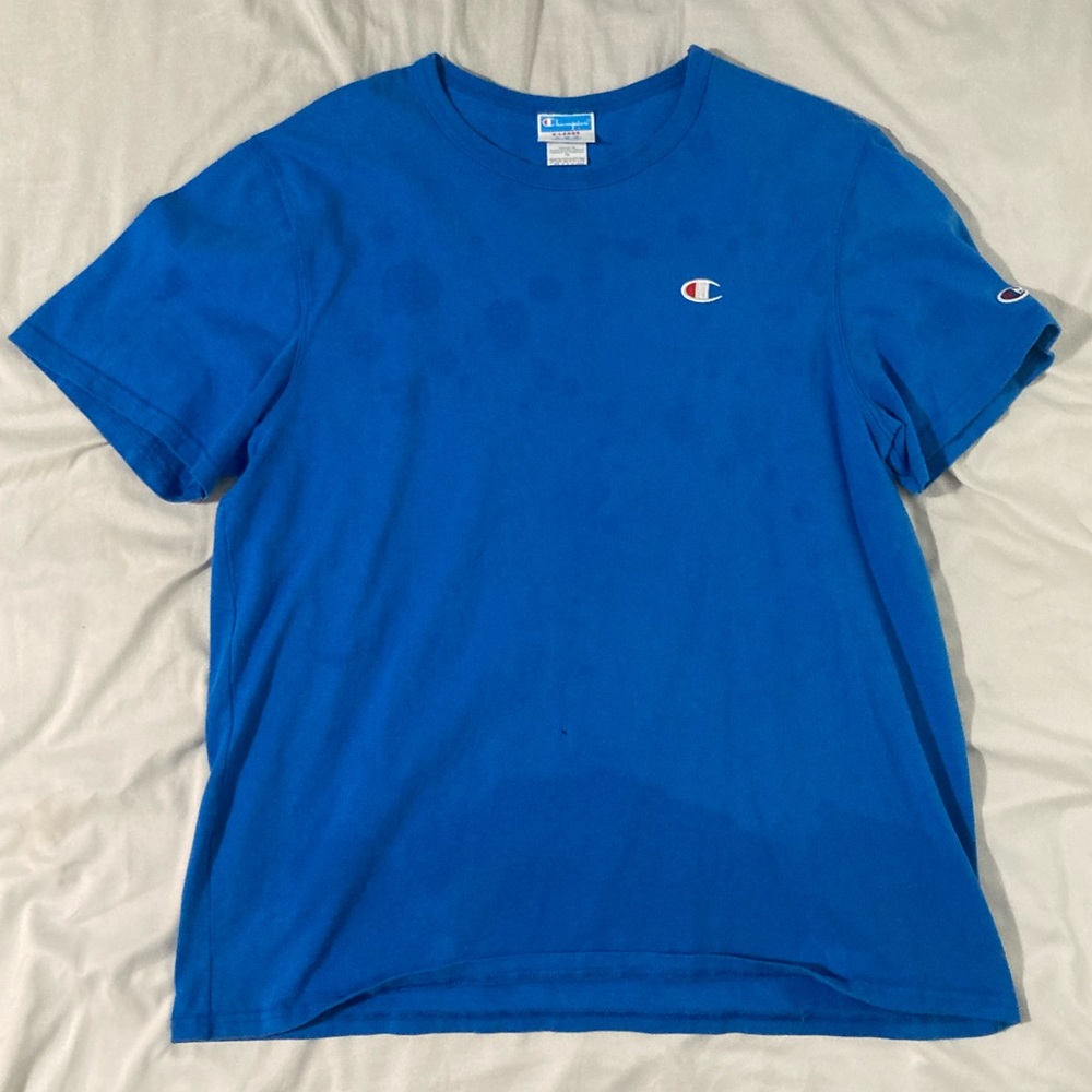 Blue Champion shirt